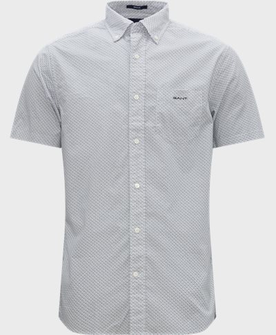 Gant Kortærmede skjorter REG MICRO PRINT SS SHIRT 3230084 Blå